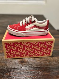 Vans Sk8-Low/ Red/Marshmallow 13.5 Y.