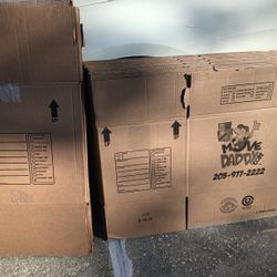 Lot Of 16 Moving Boxes Small And Medium See Desc For Measurements 