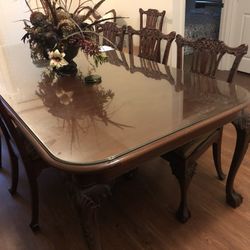 Mahogany Formal Dining Table For 8 People