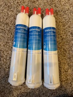 Brand New (3 Pack) Waterdrop Push-in Refrigerator Water Filter WD-F08 replace Whirlpool (contact info removed), EDR3RXD1