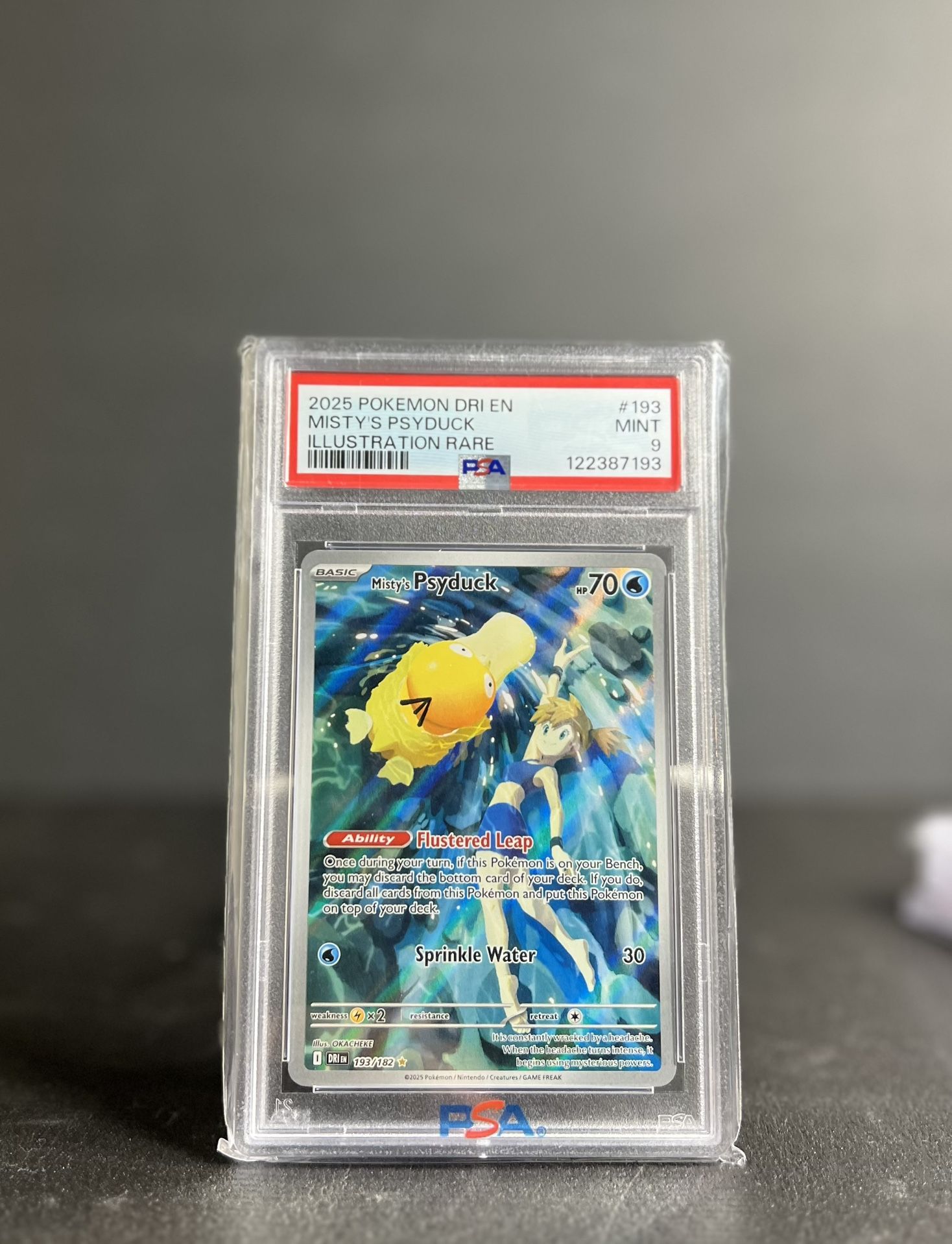Misty's Psyduck 193/182 Sv10: Destined Rivals Holo PSA 9