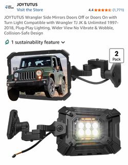 New custom lighted mirrors Jeep
