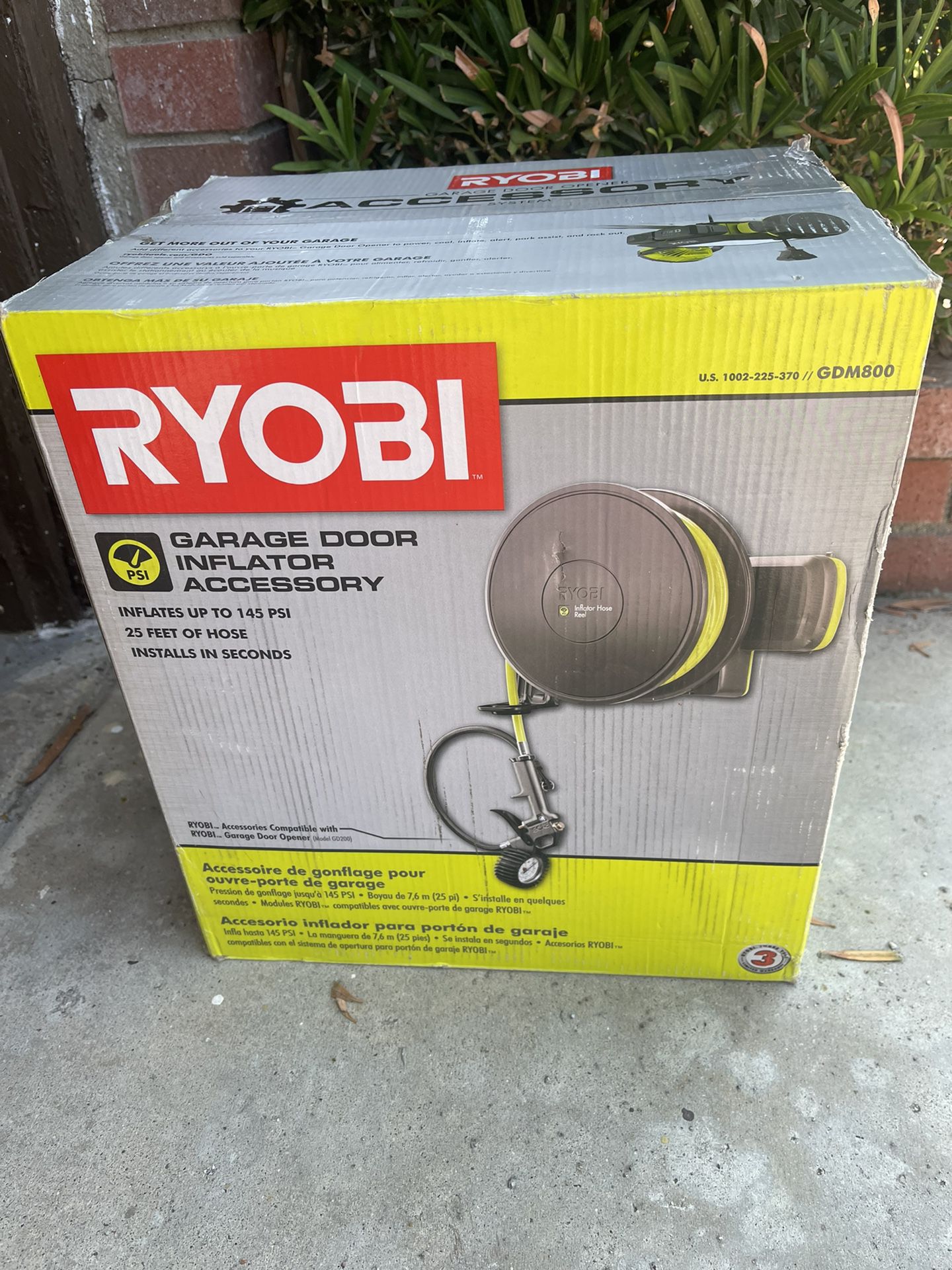 RYOBI  Garage Door Inflator Accessory 