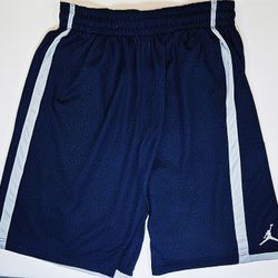 Jordan Basketball Shorts Men's Small Navy Silver
