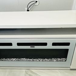 Tv Stand With Fireplace Included 