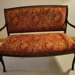 Red and Gold Settee