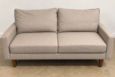 Modern Beige Loveseat Sofa