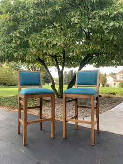Two Ethan Allen Bar Chairs