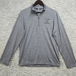 Travis Mathew Pullover Mens S Gray Havasu ¼ Zip Eco Performance Golf Layering
