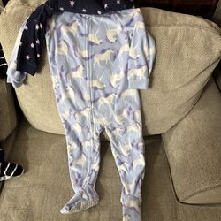 Carter's Child of Mine Toddler Pajama Sleeper, 2 Pack, One-Piece, all for 20