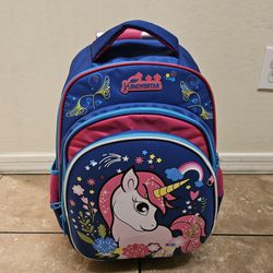 Unicorn Backpack With Wheels Pink/blue 