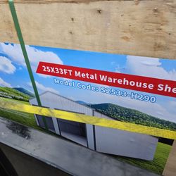 Brand New 25'x33' Warehouse Garage Complete Kit