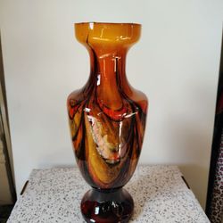 Opaline Glass Vase Florence MCM