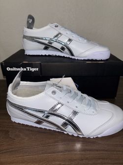 Onitsuka Tigers, white and silver size 6