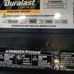 Durlast Gold Battery 
