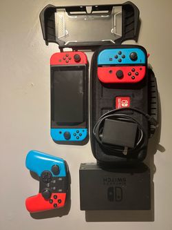 Nintendo Switch with accessories