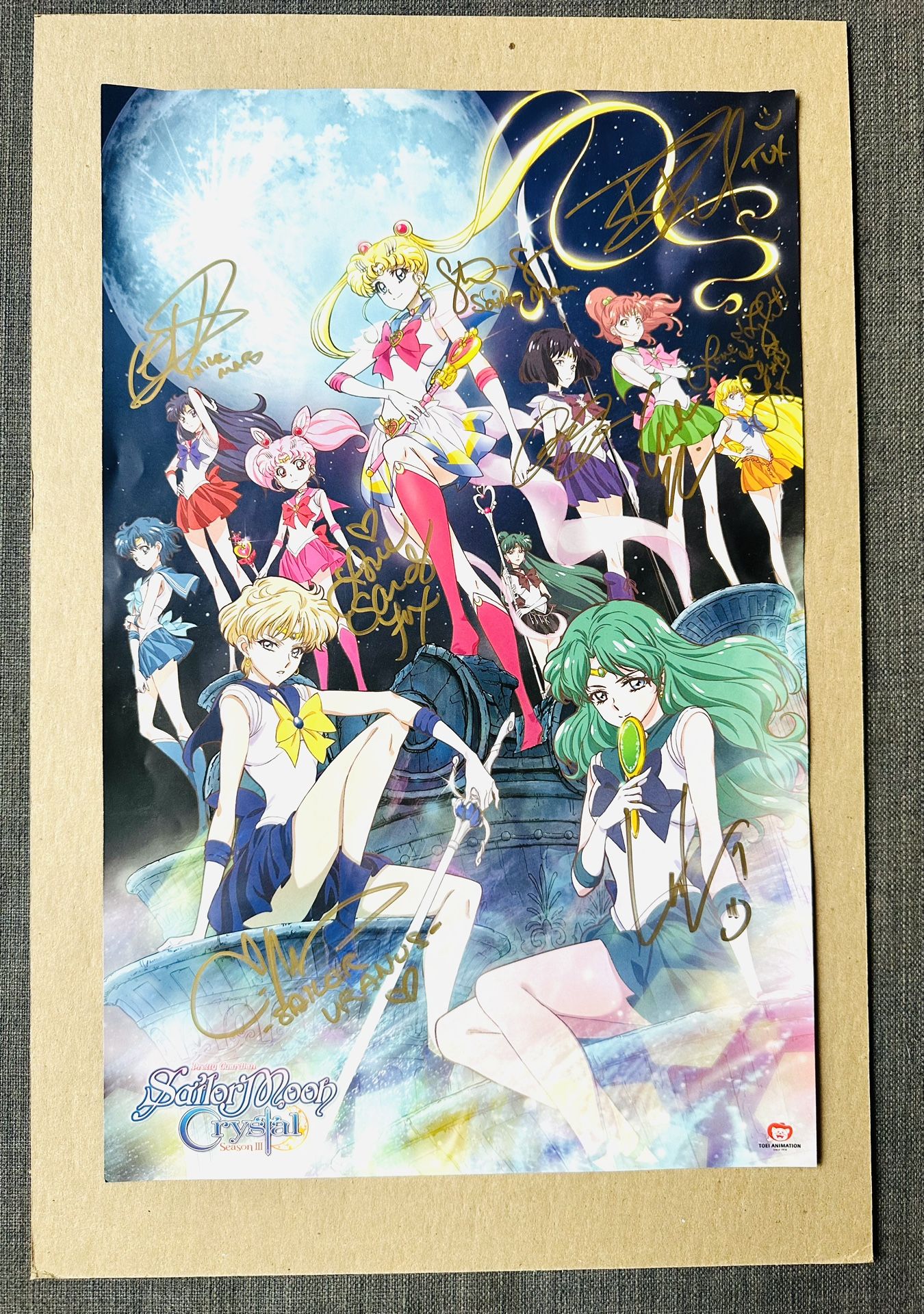 Anime Expo 2018 AX Sailor Moon Complete Cast SIGNED Poster