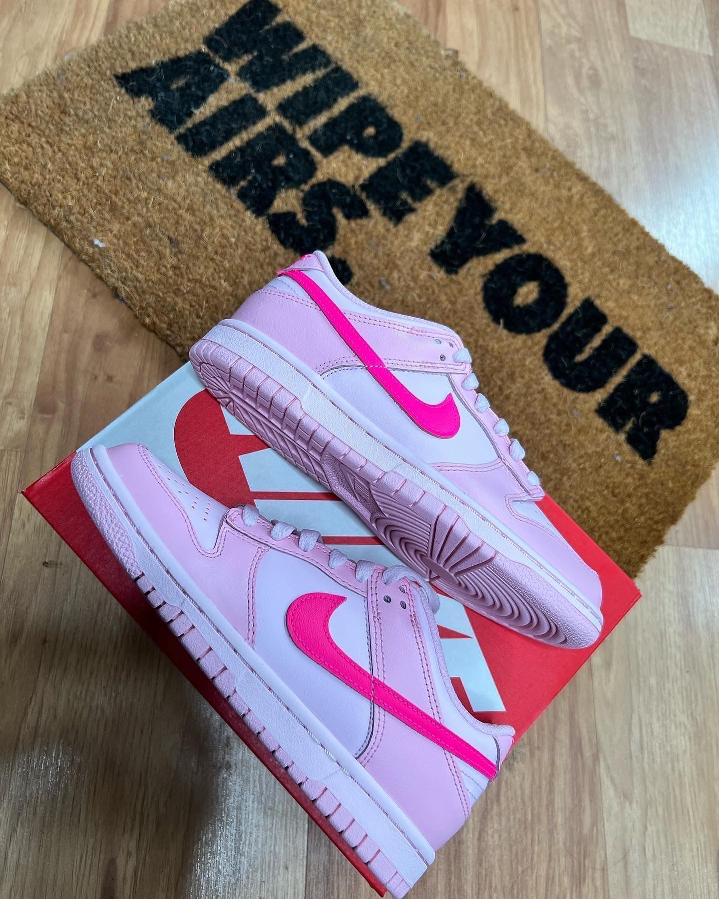 Nike Dunk Low ‘Triple Pink’ Size 4.5Y/6W 5Y/6.5W 5.5Y/ 7W  6Y/7.5W