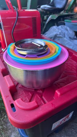 Wildone stainless steel bowl set colorful rainbow