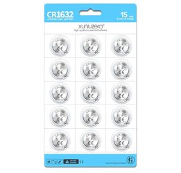 CR1632 Battery 3V Lithium Battery 15 Count Pack CR1632 Batteries for Car Key Fob, Keyless Remote, Sensors - CR 1632 Coin Cell Batteries - 10 Years Lea