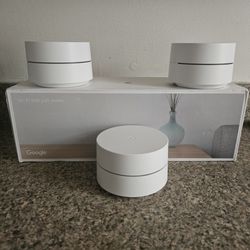 Google - Wifi - Mesh Router (AC1200) - 6 pack - White - Open Box
