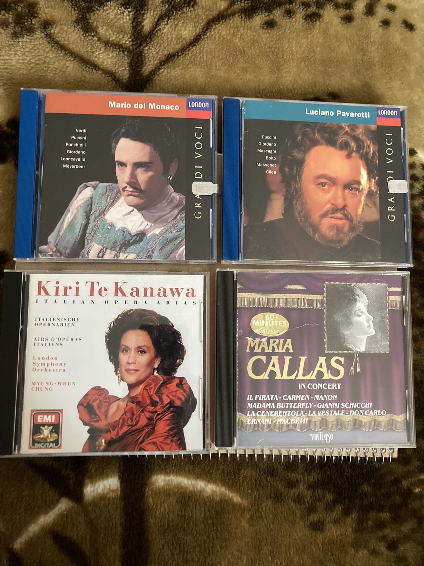 Great Opera Singers: Set Of 4 CDs (Maria Callas, Kiri Te Kanawa, Mario del Monaco, Luciano Pavarotti)