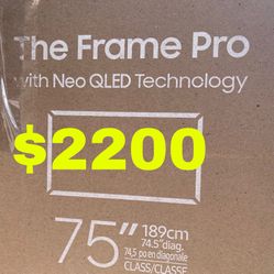 Samsung 75 Frame Pro Tv 