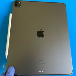 256GB  Apple IPad Pro 12.9” 5th Generation ( M1 chip / XDR display / 2021) WiFi + cellular (5G/Unlocked) with keyboard, pen &  Accessories (1TB $999) 