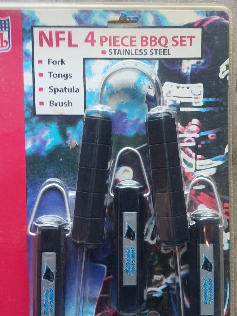 4pc STAINLESS STEEL BBQ GRILLING SET