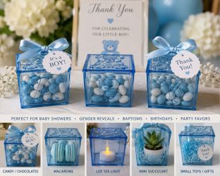 100+ Baby Shower Favor Boxes – Teddy Bear Party Favor Boxes – Bulk Lot