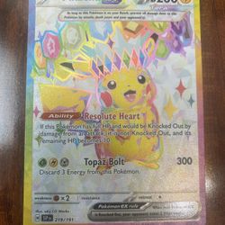 Pokemon Pikachu EX Surging Sparks Full Art Rare Holo 219/191 MINT PACK FRESH! ⚡️