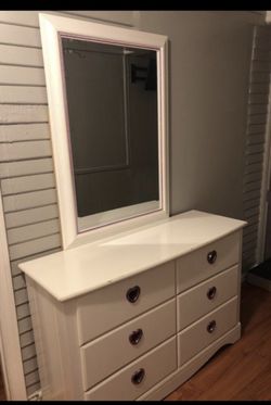 Dresser with mirror