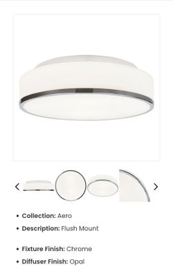 Access lightning Aero Light 10 inch Chrome Flush Mount Ceiling 20670-CH/OPL