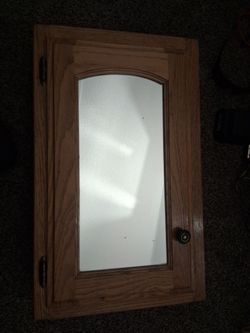 Oak medicine cabinet