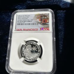 2022 S Silver 25C, Wilma Mankiller. Limited Edition, PF 70 Ultra Cameo.