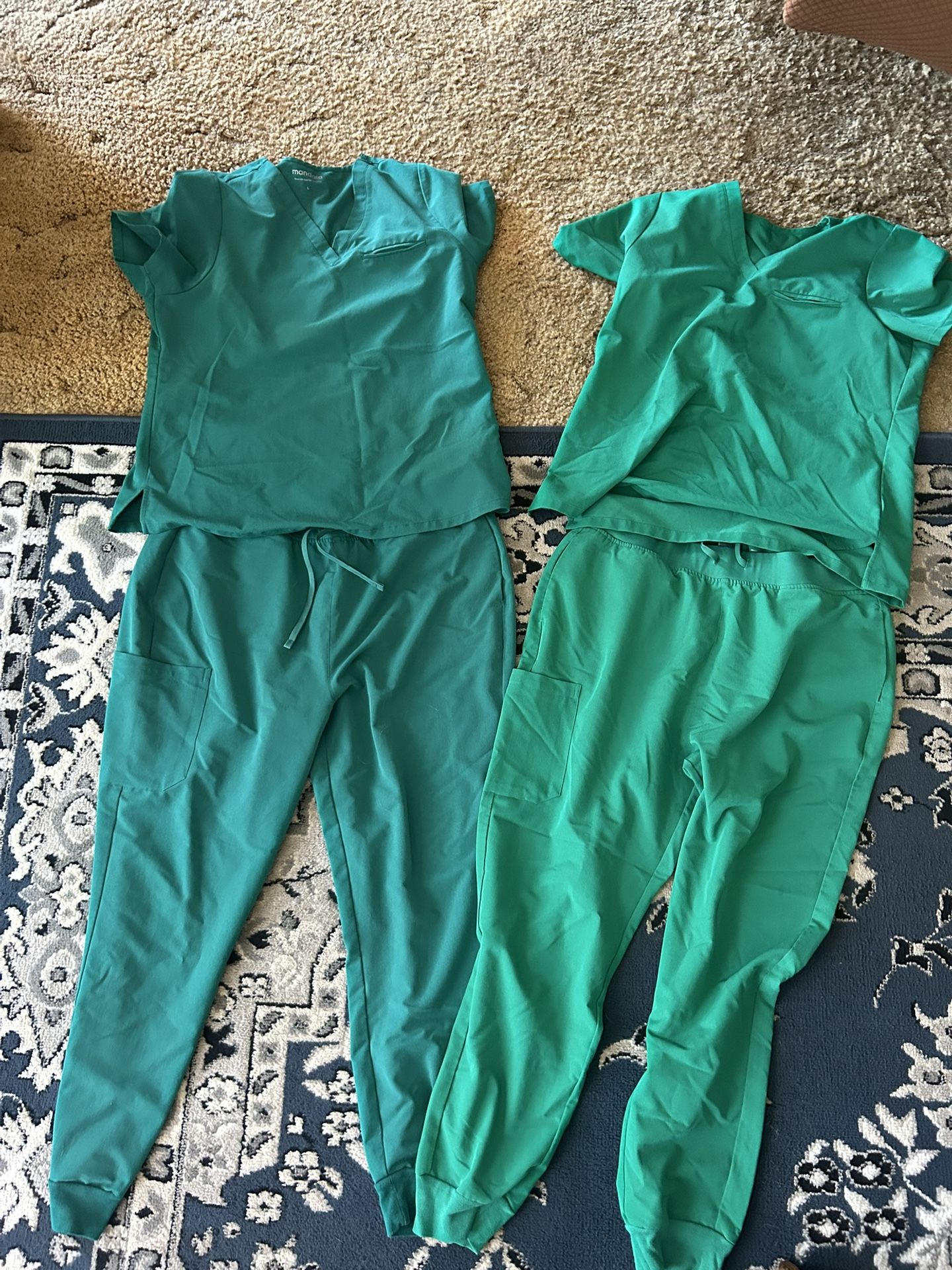 Mandala Hunter Green Scrubs