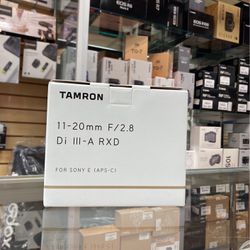 Tamron 11-20mm F2.8 Di III For Sony E