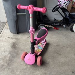 Free Little girl scooter