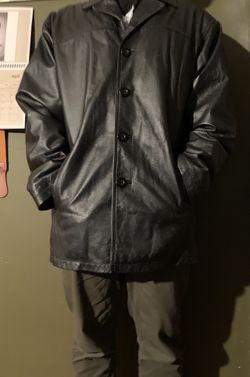 Leather black jacket