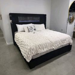 Led Lughts Bed Fireplace 3 Colors Bed New Corduroy Flame Bed 13 Colors And Usb