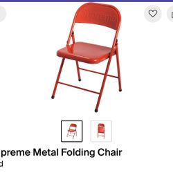 Supreme Metal Folding Chair Brand New 