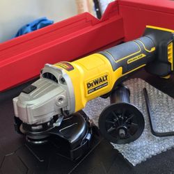 Brand New DEWALT 20-Volt MAX Cordless Brushless 4-1/2 in. Angle Grinder with Slide Switch (Tool Only)