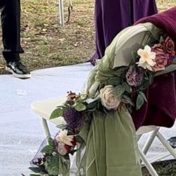 Ruffled Sage  Green Chair Sashes (19)