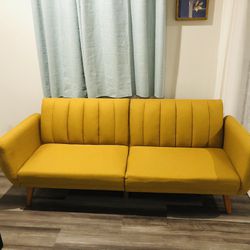 Upholstered Convertible Sleeper Sofa 81.5” 