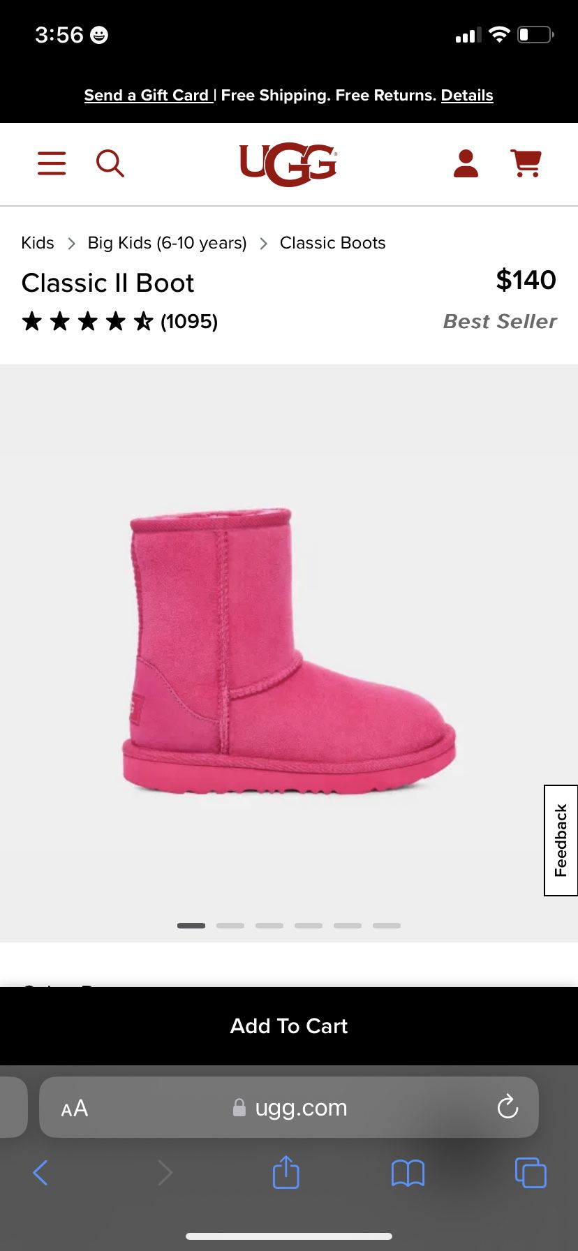 Uggs Size 7 Woman/ 5 Youth 