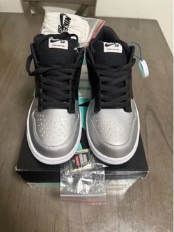 Nike dunk sb low supreme black silver jewel