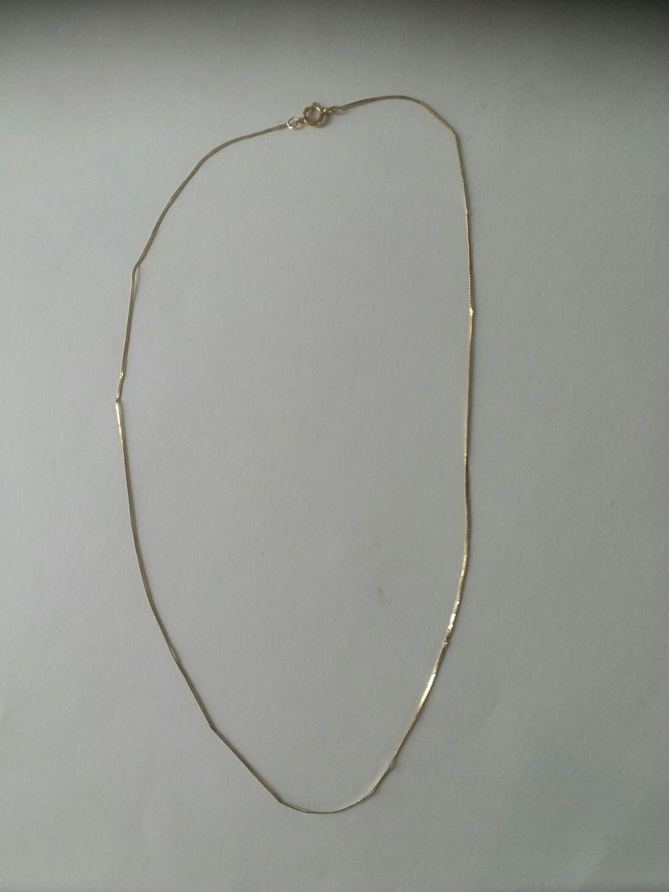 14K gold 18" long thin ladies chain