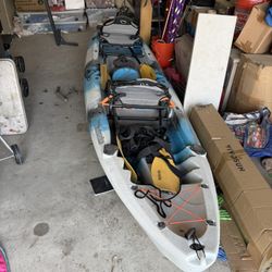 Two Seater Kayak With Fishing Set Up