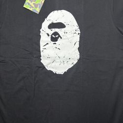 Cracked Logo Ape Graphic Tee – Black (Size L) | Brand New 