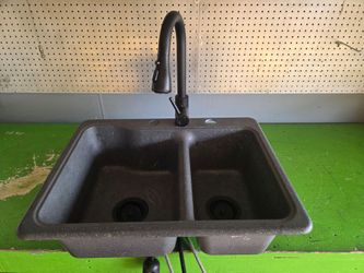 Composite Bar or RV sink with faucet